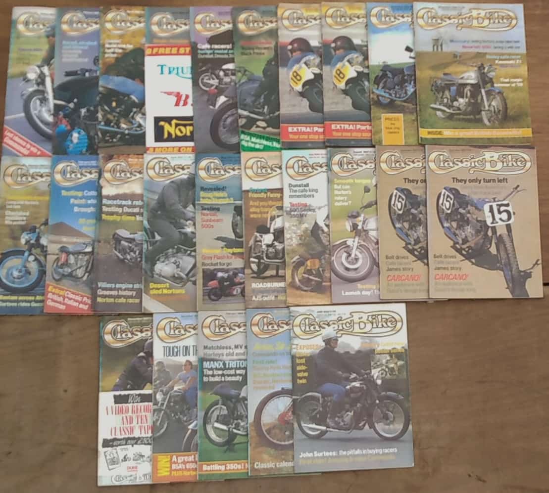 Vintage Classic Bike Magazine 1986/87/88, 25 issues